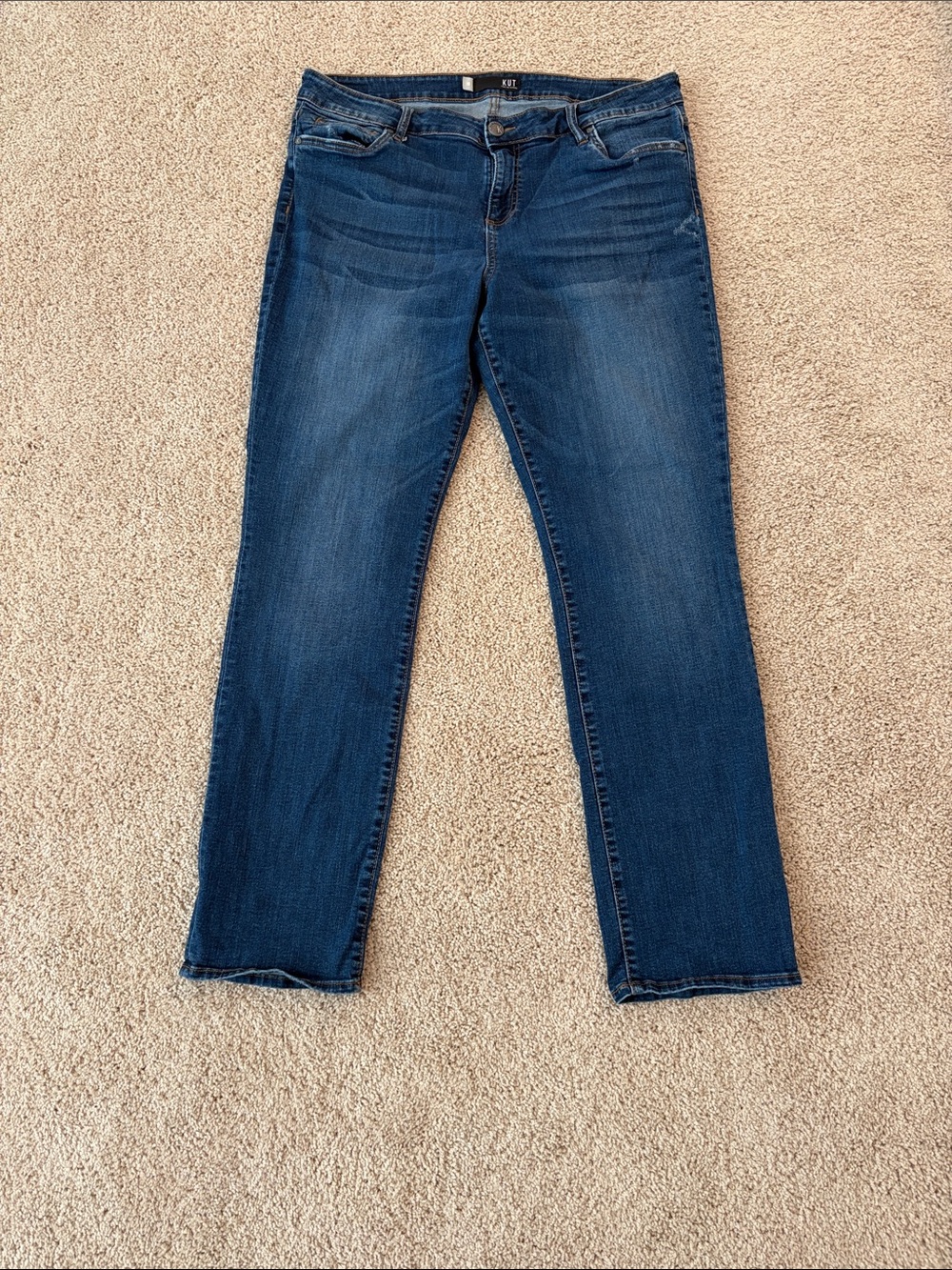KUT from the Kloth - Dark Blue Jeans - Catherine Flare - Size 16
